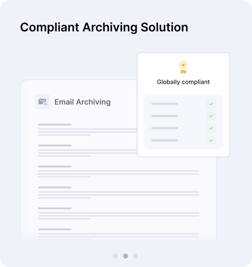 Which regulations require email archiving?